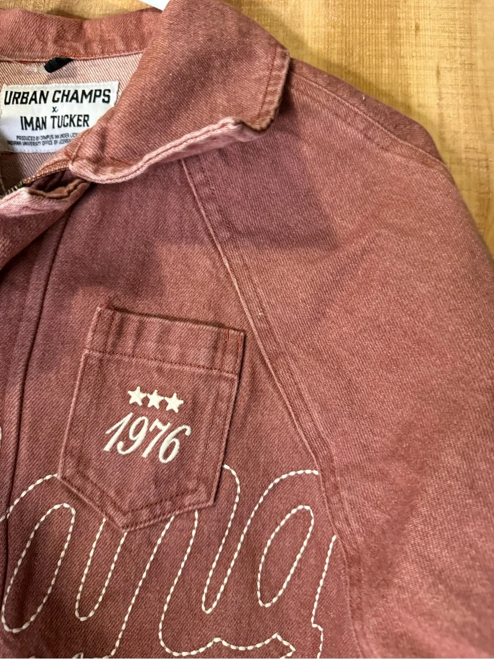 Nil Indiana The Indiana Custom Washed Denim Jacket Limited Release $195 Retail